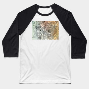 Butterfly Mandala Baseball T-Shirt